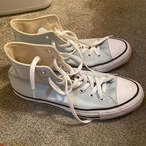 mint green/ teal converses